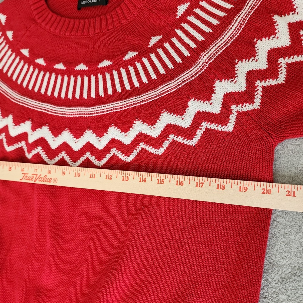 Merokeety Sweater Women's Size Large Pullover Trendy Crew Neck‎ Long Sleeve Knit - Picture 4 of 6
